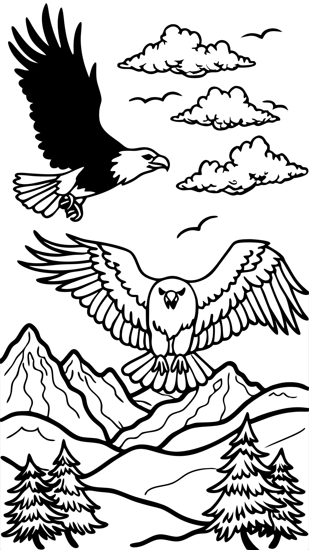 eagles coloring pages